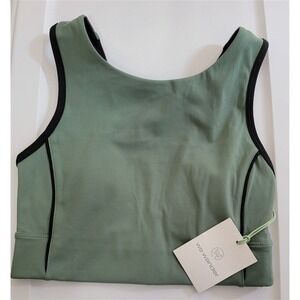 NWT We Wander Green Black Sports Bra SM 110235